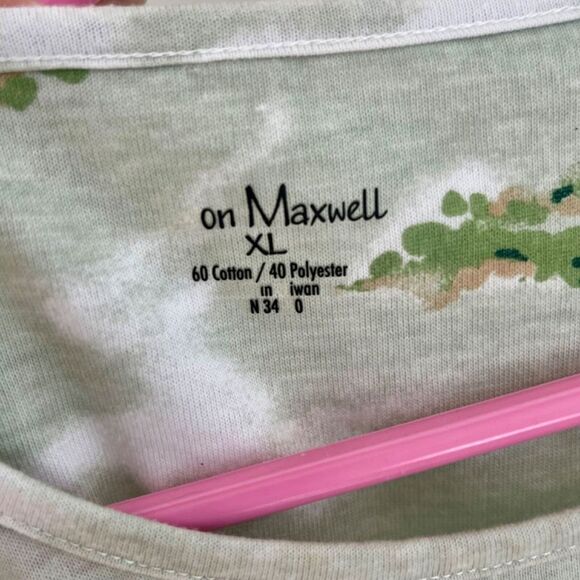 Y2k top Size XL Embellished Farmhosue Tee Grannycore Coastal Granny - Picture 6 of 13